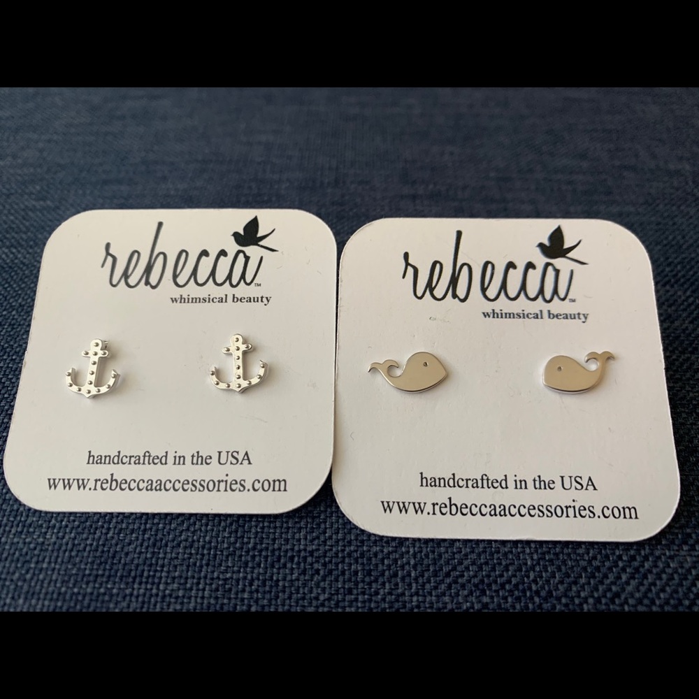 Rebecca brand Set of Nautical Earrings- NWT